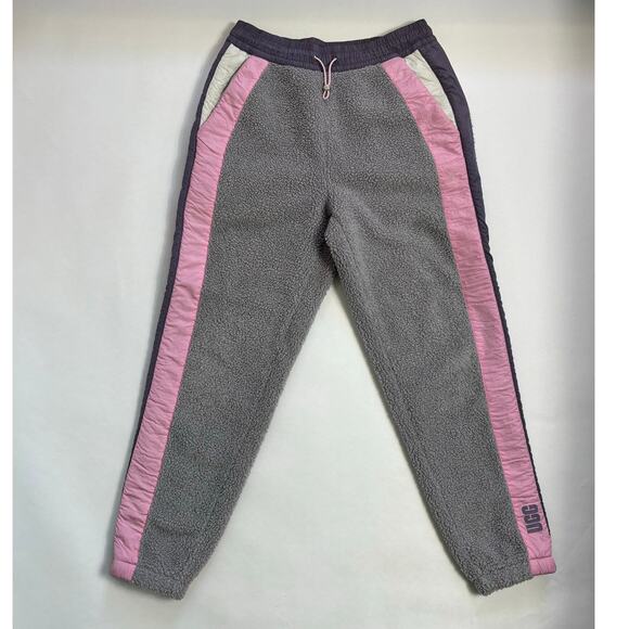 Kieren UGG Fluff Nylon Pant Womens Small TrackSuit Joggers Snow Ski Apres Retro - Picture 1 of 10